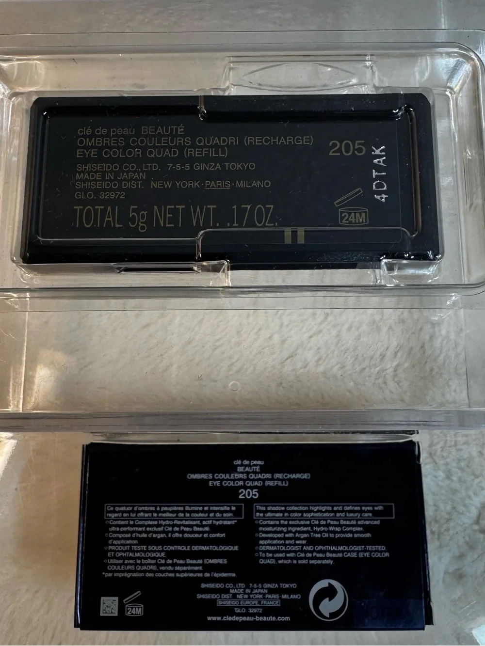 Clé de Peau Beauté Eye Color Quad refill in shade #205.